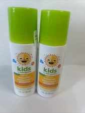 Kids Babyganics Mineral Sunscreen SPF 50 Tropical Roll On 3oz - 2 Pack - NEW