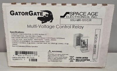 Gatorgate Multi-Voltage Control Relay SSU-MR-101/C/R  (red enclosure)
