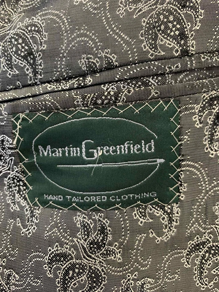 Chaqueta Blazer Martin Greenfield A Medida a Mano 2 Botones EE. UU. Hecha en Unión Talla 44R #25 Foto 3 de 4
