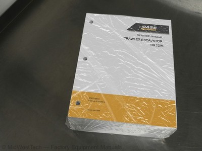 Case CX160B Crawler Excavator Service Manual Repair Shop Book
