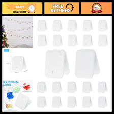 Self-Adhesive Wall Clips - 36 Pcs Plastic Photo  Tapestry Hangers, White