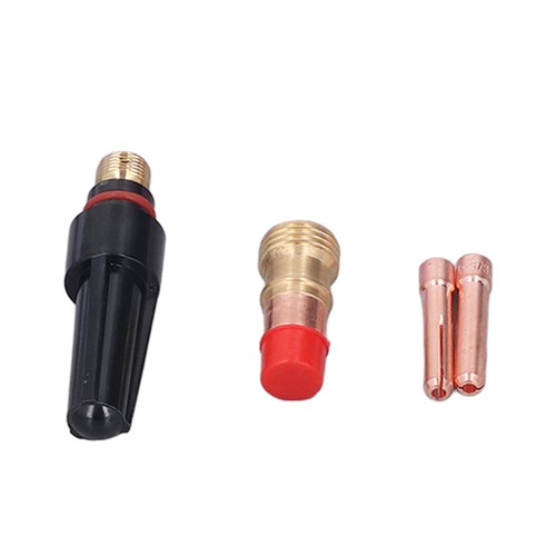 Juego de electrodos de boquilla de lente de gas de soldadura taza de vidrio aislante accesorios antorcha TIG - Imagen 4 de 22