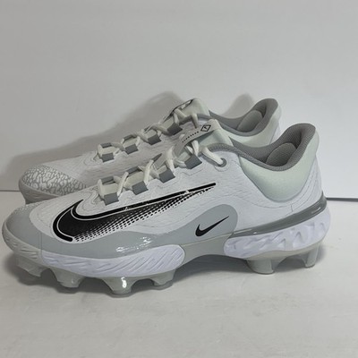 Nike Alpha Huarache Elite 4 Low MCS Men Size 14 White Baseball Cleats FD6255-100