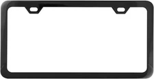 GG Grand General 60403 Black Semi-Gloss Powder Coated License Plate Frame