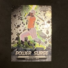 Panini 2022 Prizm Draft Picks Cam Collier PS-CC Power Surge Reds Baseball