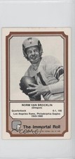 1974 Fleer Team Cloth Patch Stickers The Immortal Roll Norm Van Brocklin 08ti
