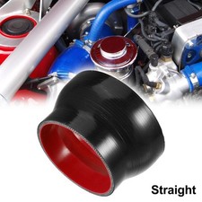 102-127mm 4"-5" ID Car Straight Silicone Hose Coupler Intercooler Tube Black