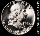 1962 Franklin Half Dollar- Choice Gem Proof Luster- No Reserve #L5459