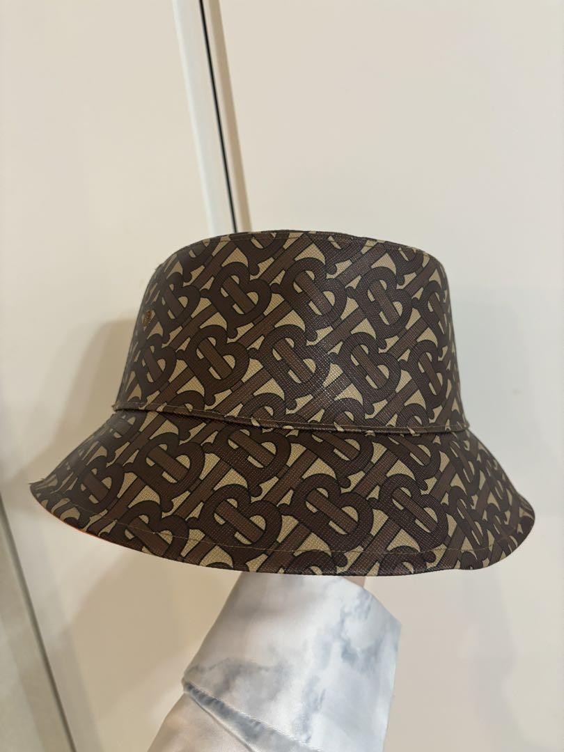 BURBERRY TBロゴ バケットハット L Burberry Bucket Hat Tb Logo L Size Ladies Men Women Hat Accessory