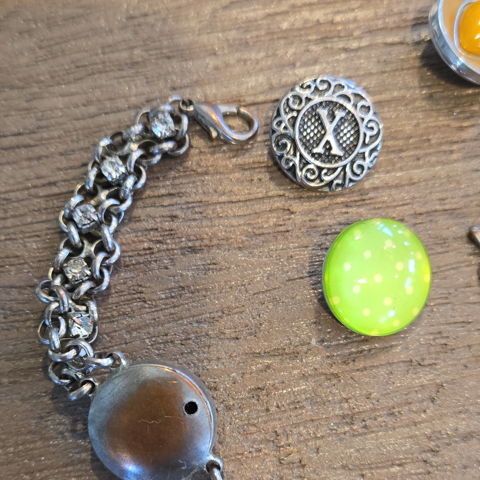 Interchangeable Snap Charm Bracelet with Multicol… - image 4