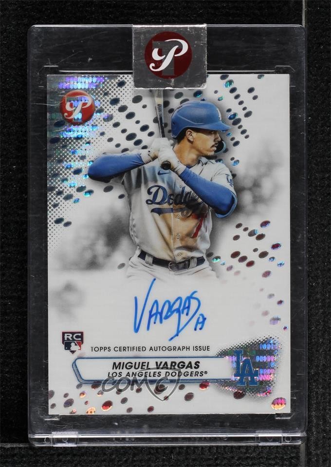 2023 Topps Pristine Pulsar Refractor 43/99 Miguel Vargas #PA-MV Auto 0nr3
