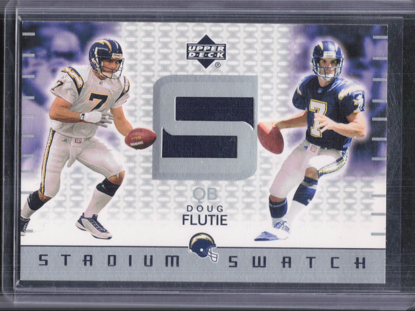 2002 Upper Deck #SS-DF Doug Flutie Stadium Swatches