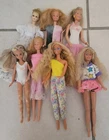As Is Vintage Barbie Doll -Lot Of 7 - 1960s & 1987