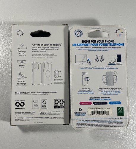 Jeu PopSockets - Poignée téléphone flamant rose MagSafe et monture PopMount 2 - Photo 2 sur 2