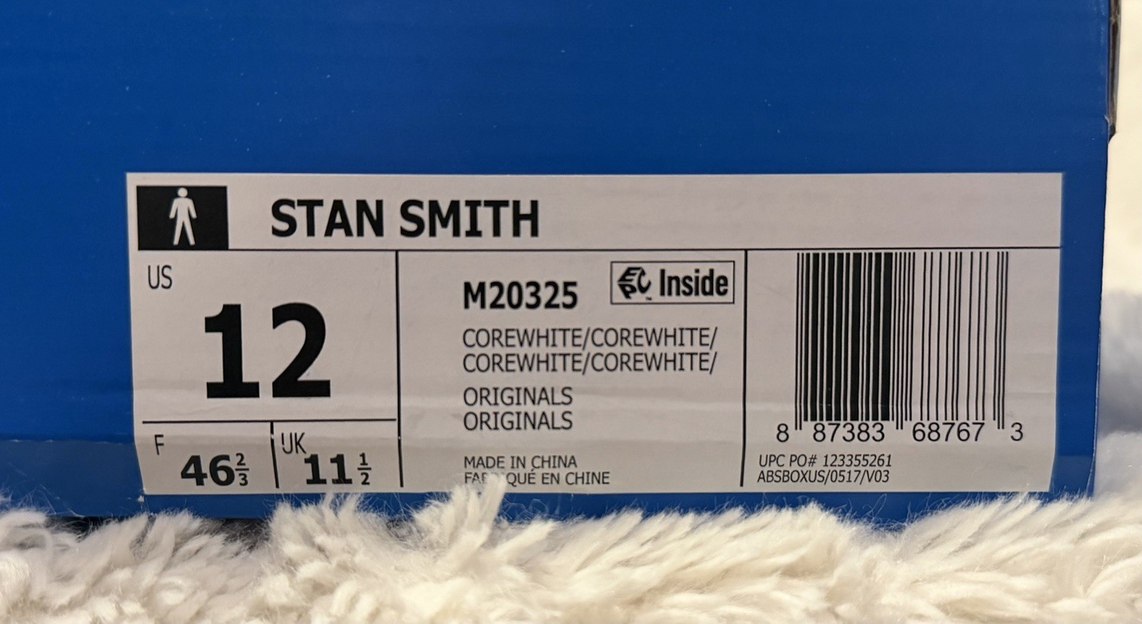 Adidas Stan Smith White Navy Shoes Men's Sneaker M20325 Tennis Vintage Style thumbnail 8