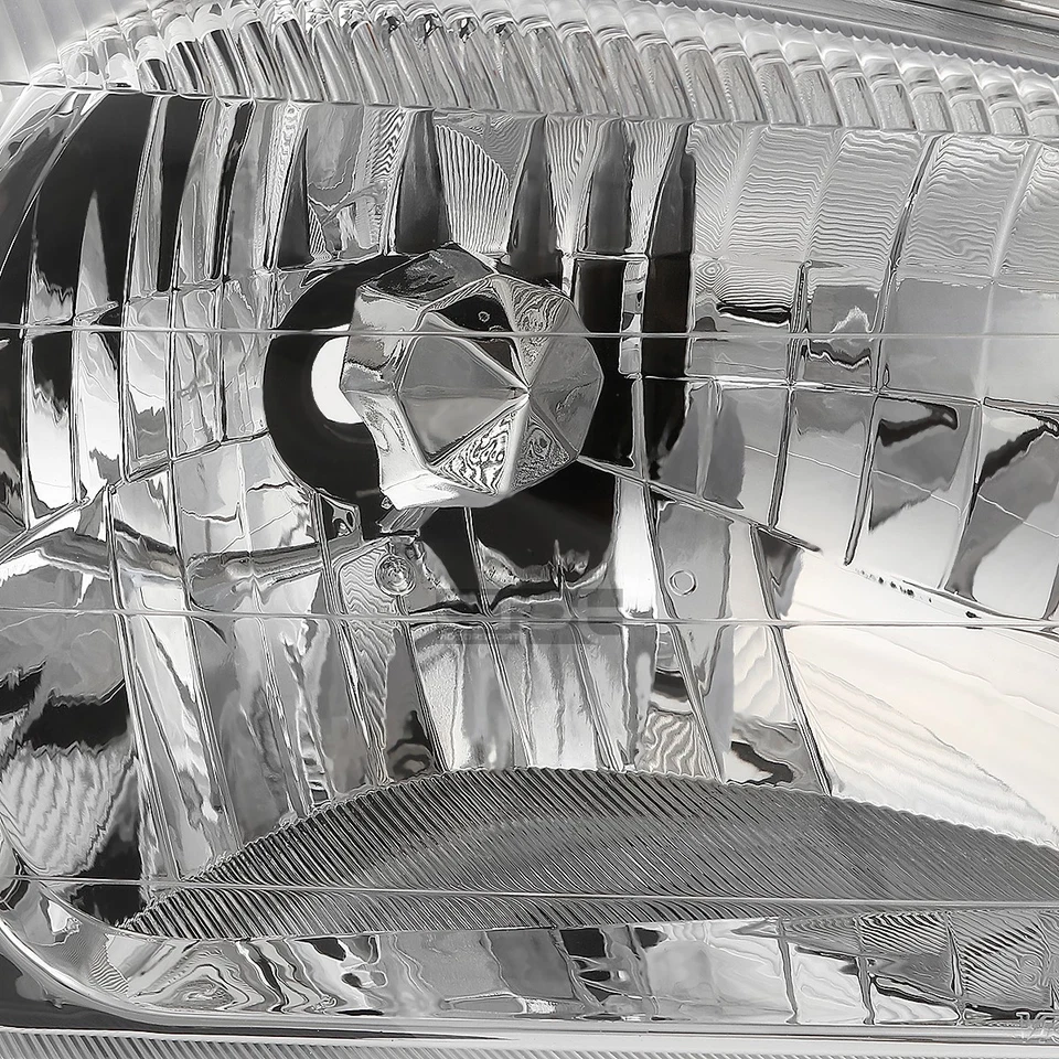 Juego de faros/lámparas de parachoques de esquina transparente carcasa cromada par de acentos Fit 2000-2002 Foto 2 de 4