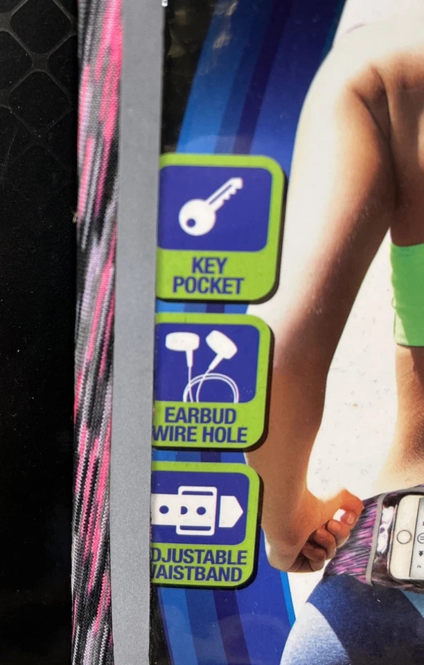 Lote de 2 soportes para teléfono inteligente con cintura activa PRO Strength rosa/gris Foto 3 de 4