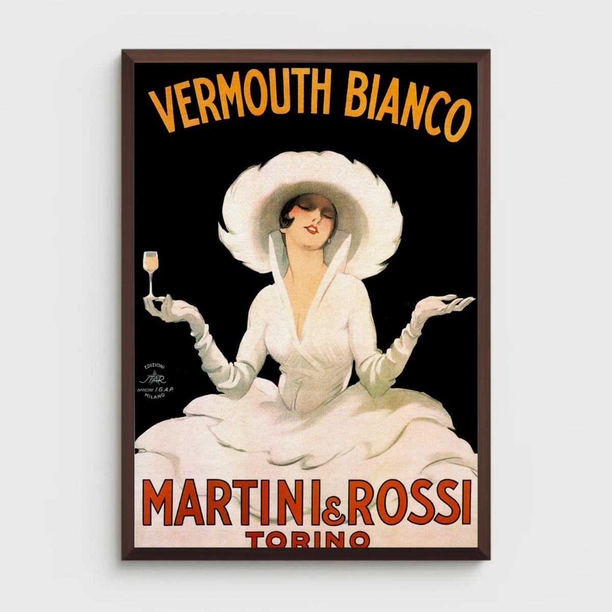 Marcello Dudovich Martini & Rossi Vermouth Bianco Torino Poster