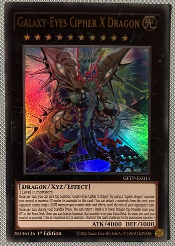 YuGiOh! Galaxy-Eyes Cipher X Dragon GFTP-DE011 Ultra Rare 1. Auflage