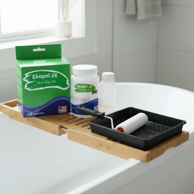 #ad Ekopel 2K Odorless Roll On Tub Refinishing Kit Ultra Durable Gloss Finish $58.58