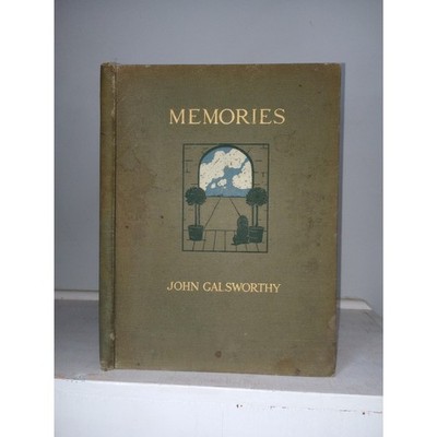 MEMORIES John Galsworthy MAUD EARL 1914 HC Black English Cocker Spaniel Antique