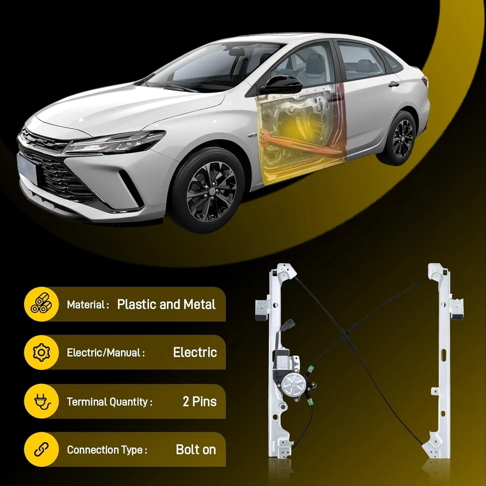 For Chevy Silverado GMC Sierra 1500 Classic 99-06 Front Driver Window Regulator Foto 3 de 4