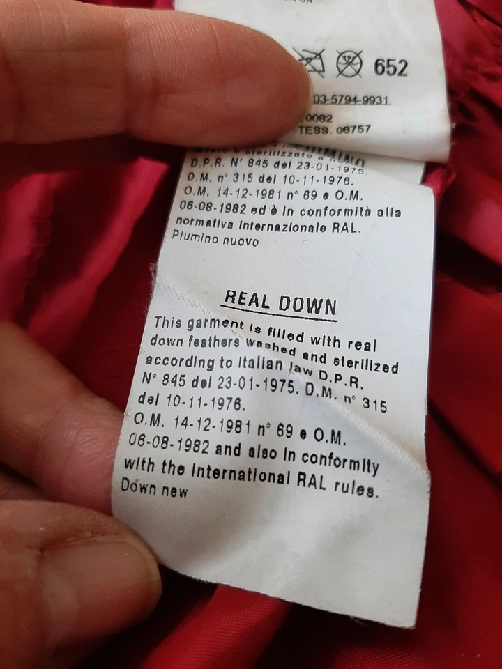 DSQUARED Black Leather Biker Puffer Jacket Down Filling Designer Womens Size 48 - Image 3 of 4