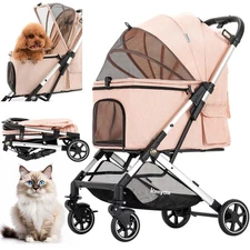 Medium Dog Stroller, Pet Stroller for Medium Dogs Up to 55lbs, Lightweight Al...
