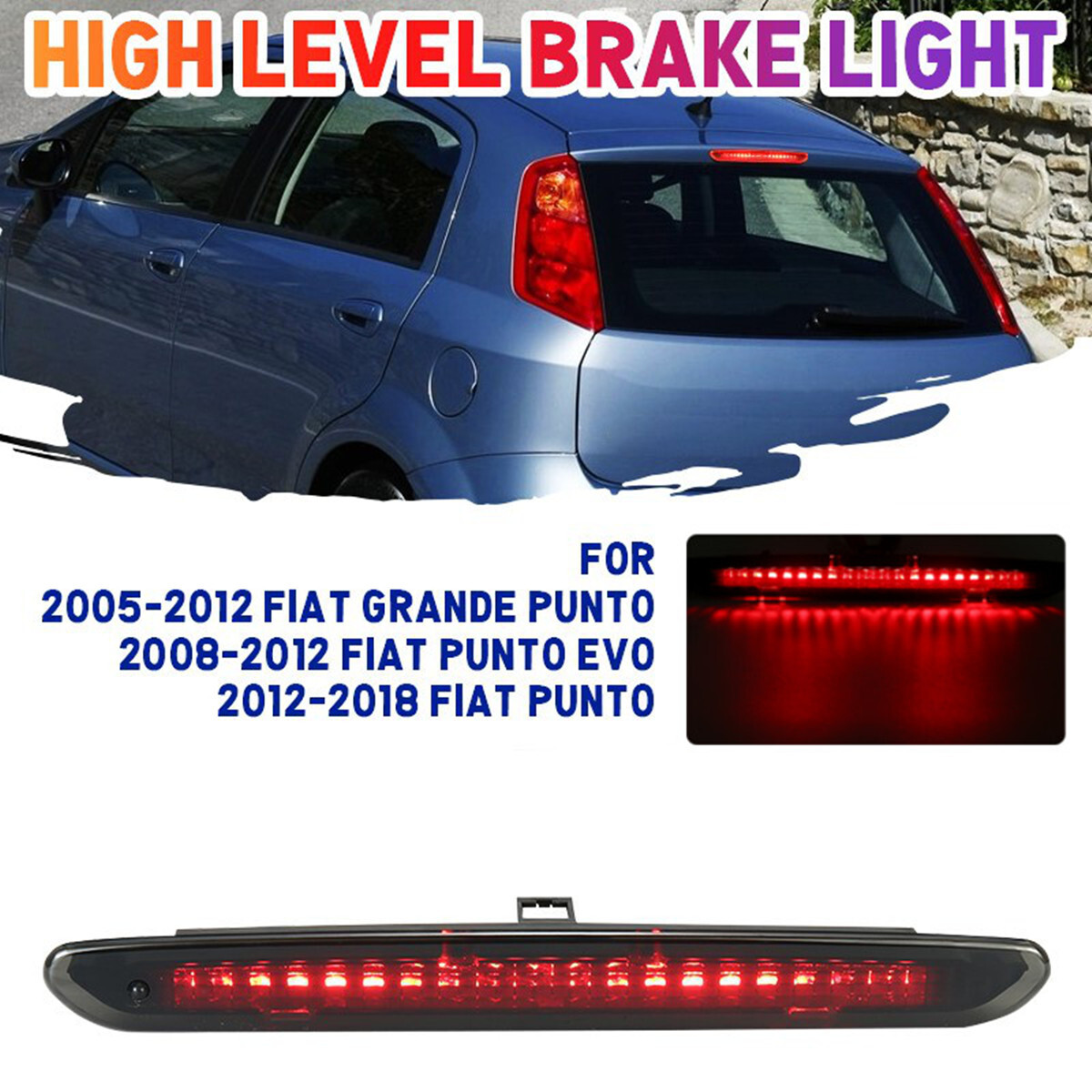 NSLUMO Lentille Rouge LED Rouge 3ème Feu Stop Pour Renault