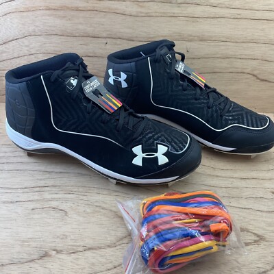 NewMen's Under Armour Ignite Low Metal Baseball Cleats Black 13.5 1246694-011