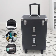 Multi-Layer Cosmetic Case Nail Tattoo Rolling Multi-function Trolley Suitcase