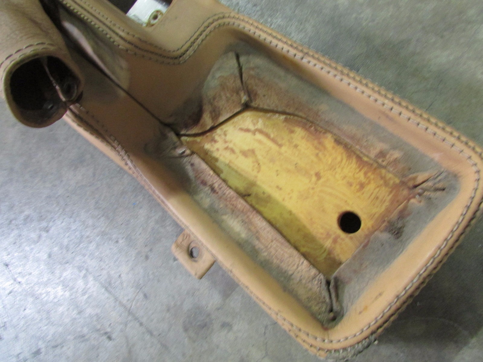 Ferrari F355, E-Brake, Center Console Trim, Beige, Used, P/N 63581105