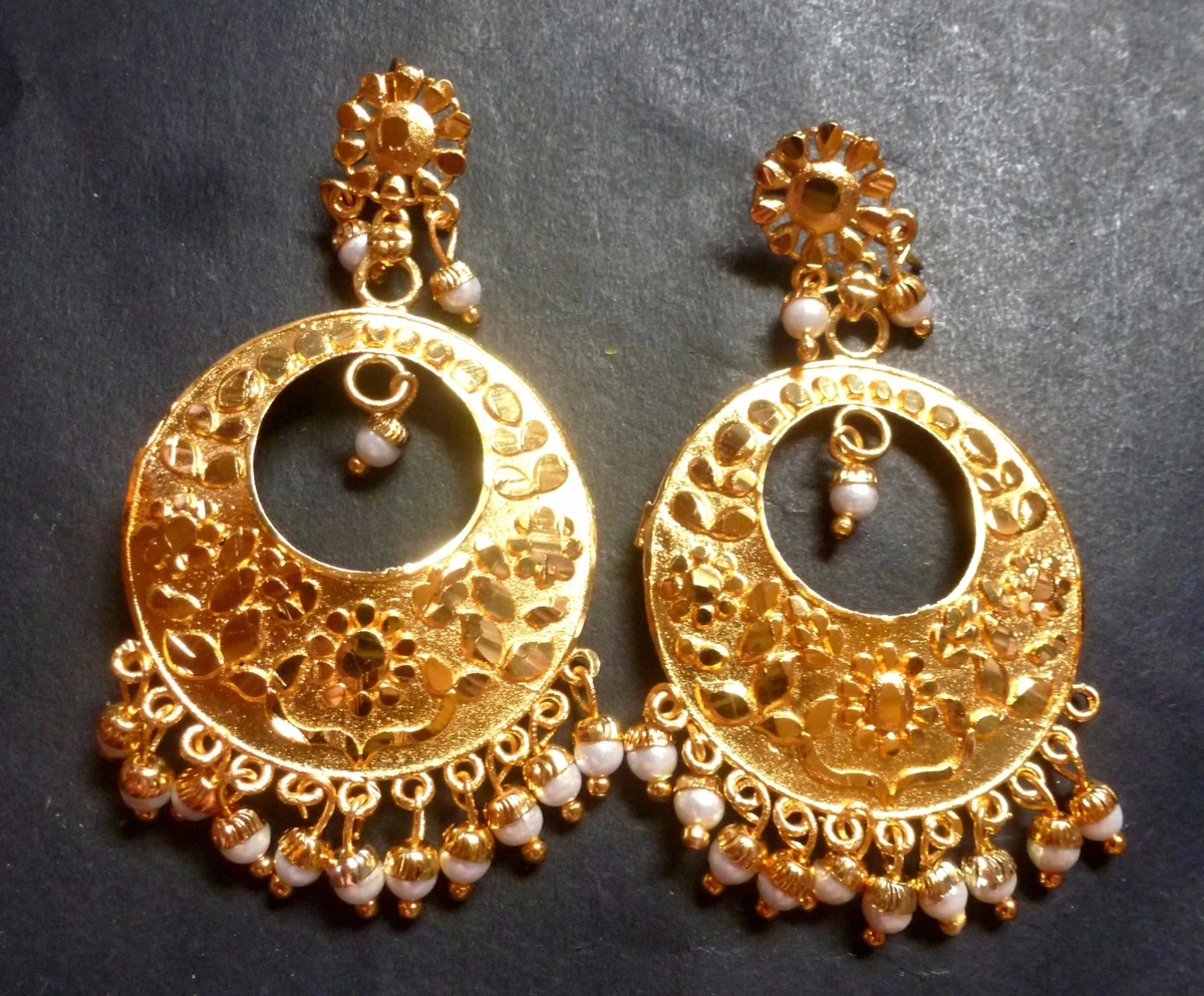 Jhumka bali in clearance gold