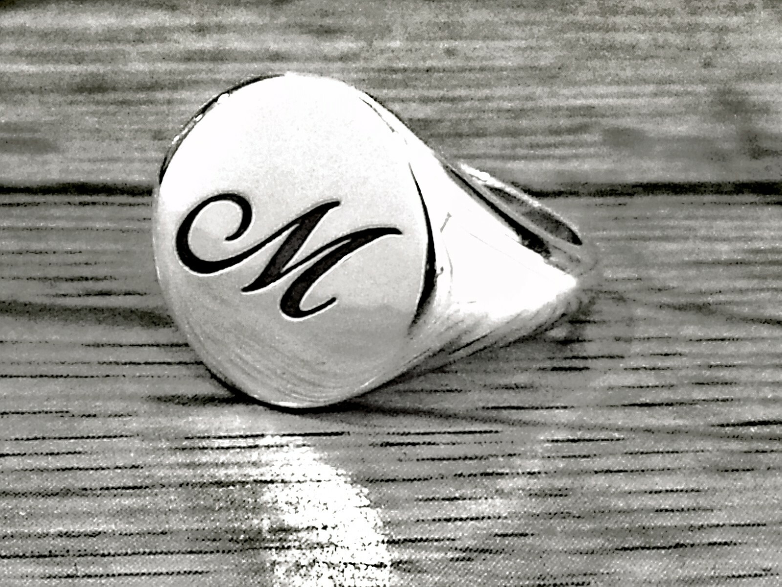 Battaglia Tempestivo Male Anello Con Iniziale Pendente Rischioso Whisky Spalla - Foto 4