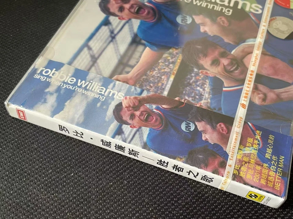 Robbie Williams Sing When You're Winning China 1st Edition CD Very Rare Sealed Foto 2 de 4