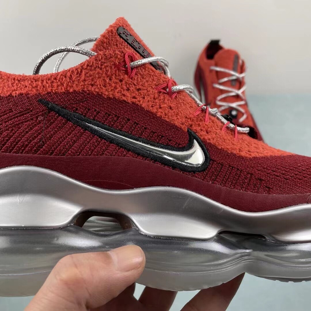 Nike Air Max Scorpion Flyknit 2022 Red Silver Men Size | eBay