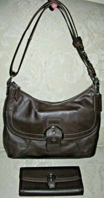 coach handbolsa and wallet set