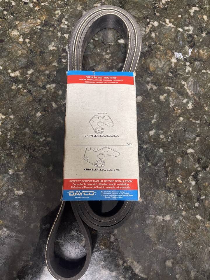 Correa Poly V Autom&oacute;vil Correa Serpentina Dayco 5071005 (tambi&eacute;n