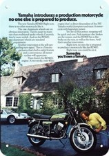 1976 YAMAHA RD400 RD 400 Motorcycle DECORATIVE REPLICA METAL SIGN