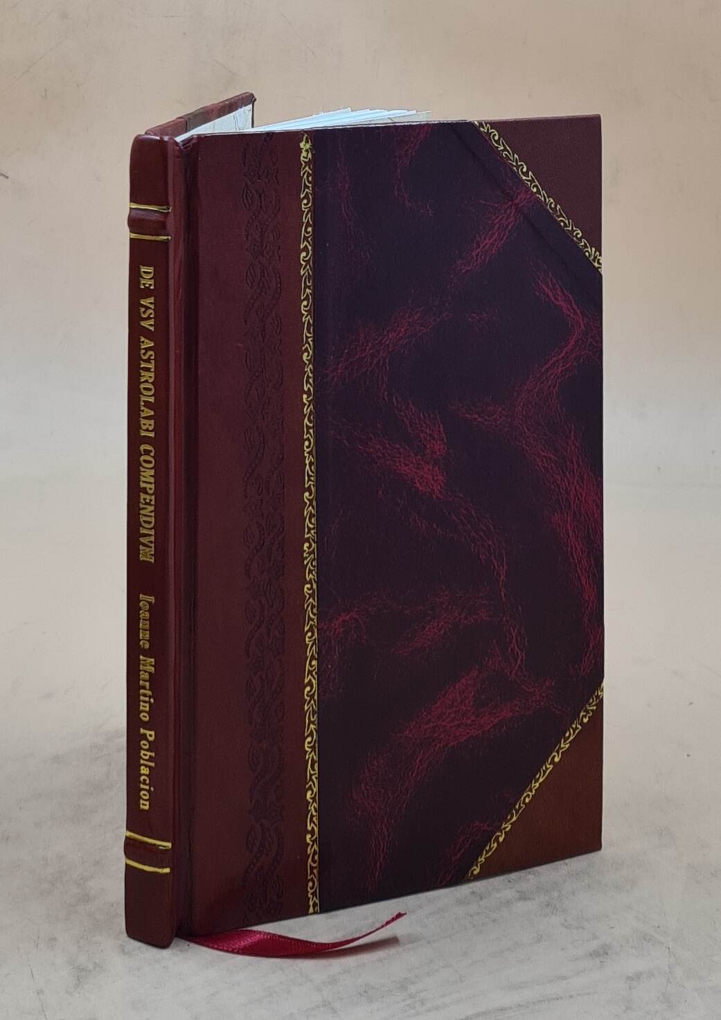 Vintage 1557 De Usu Astrolabi Compendium Leather Bound Edition