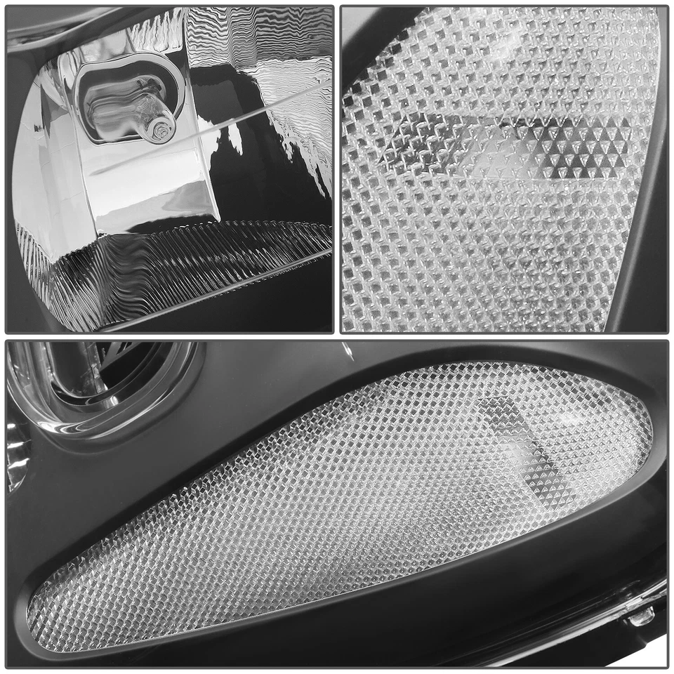 ДЛЯ 2002-2009 CHEVY TRABLAZER SUV ЧЕРНЫЙ ПРОЗРАЧНЫЙ ФАРЫ ГОЛОВНОГО СВЕТА ЛАМПА - Изображение 4 из 4