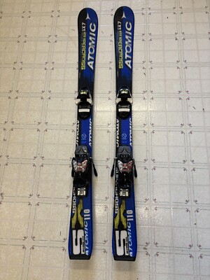 ATOMIC SUPERCROSS SX 110cm Youth Skis w Marker 4.5 Adjustable