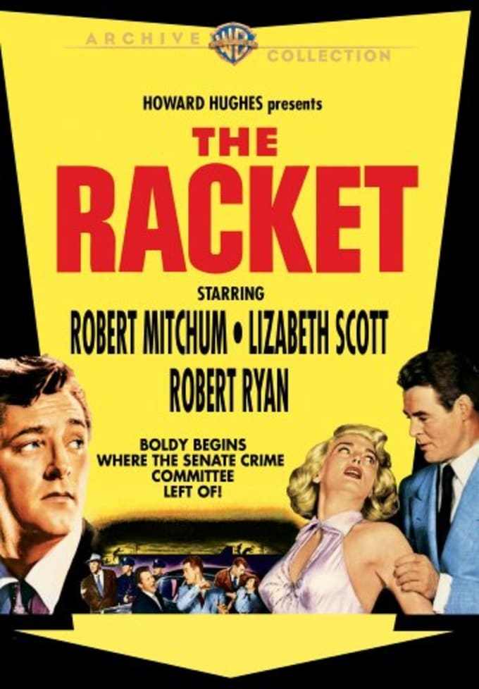 The Racchetta DVD (1951) Robert Mitchum,Lizabeth Scott ,Robert Ryan,John