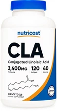 Nutricost CLA (Conjugated Linoleic Acid) 2,400mg, 120 Softgels, 40 Servings
