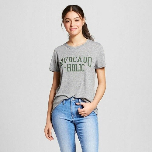 Avocado-Holic Short Sleeve Crew Neck 