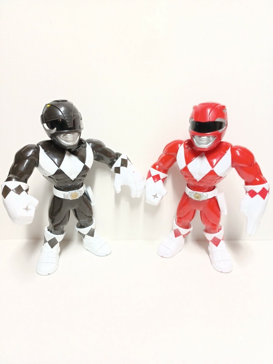 Lot Of Power Rangers black&Red Ranger Mega Mighties Playskool