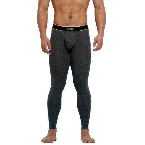 IGOODIS1004 Para hombre U-Pouch Modal Pantalones Cálidos Suaves Largos Ropa Interior Térmica - Imagen 7 de 15