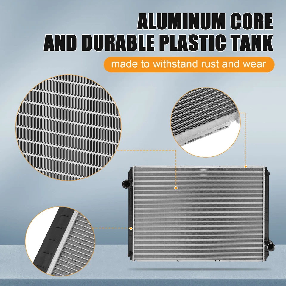 Aluminum Truck Radiator For International Harvester 7400 2574 2674 4400 SBA 9300 - Imagem 4 de 4