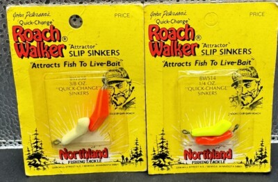 2 Packs Of Northland 1/4 Oz. Quick Change Roach Walker Slip Sinkers NIP