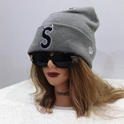 FW22 SUPREME NEW ERA S LOGO BEANIE GREY   NEW WITH TAGS (hat cap tee hoodie)